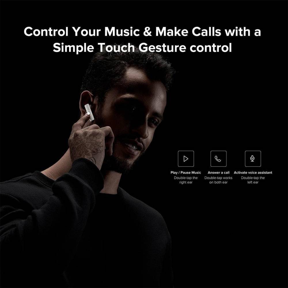 Mi True Wireless Earphones 2 Bluetooth Headset (White, True Wireless)