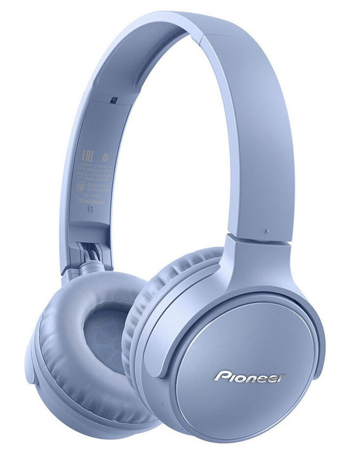 S3 Blue Wireless On Ear Headphone with Microphone