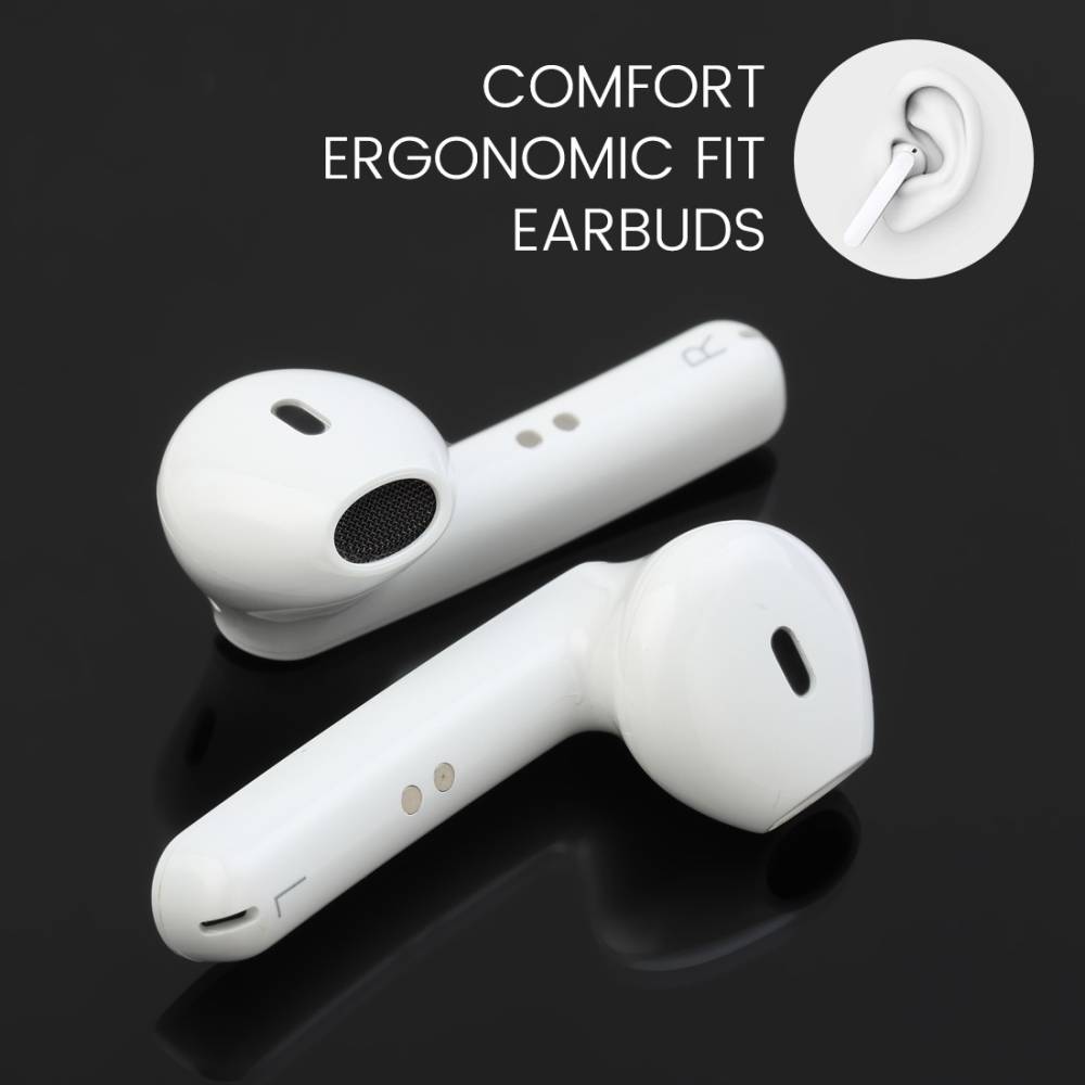 lumiford MAX T85 Bluetooth Headset (White, True Wireless)