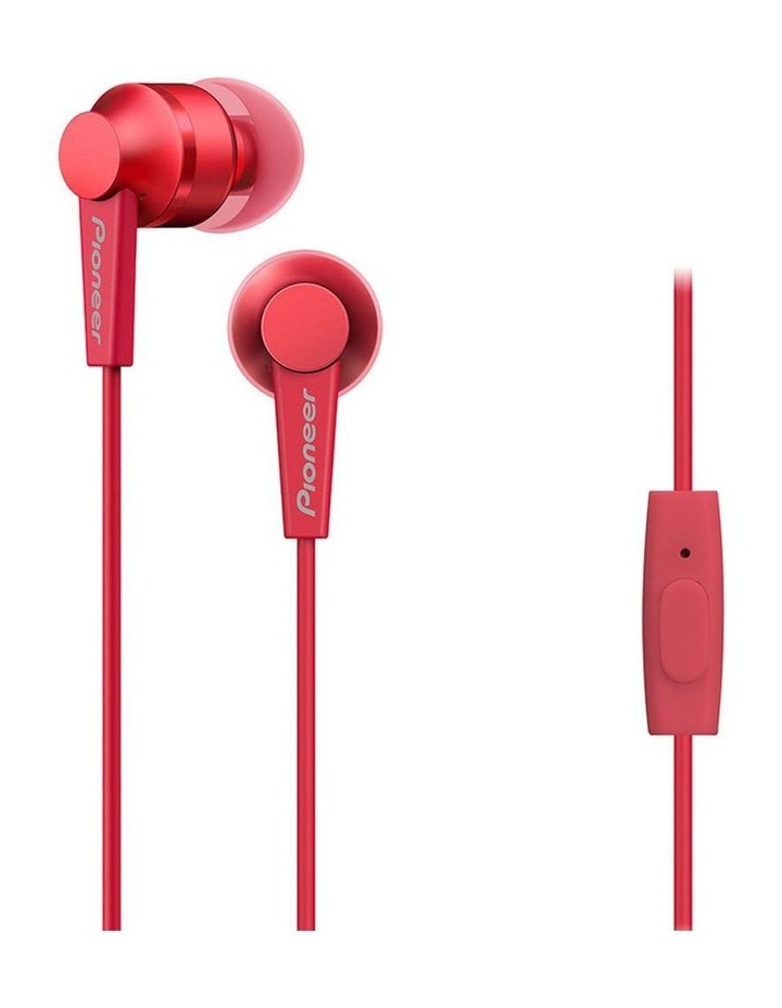 Red In-Ear Bud Headphones with Microphone SE-C3T-R Red In-Ear Bud Headphones with Microphone SE-C3T-R