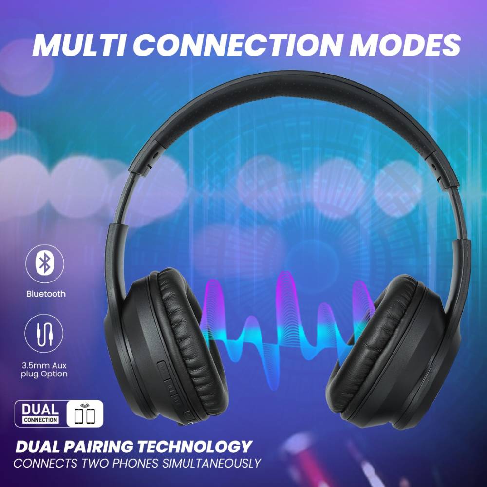 lumiford HD60 Bluetooth Headset (Black, On the Ear)