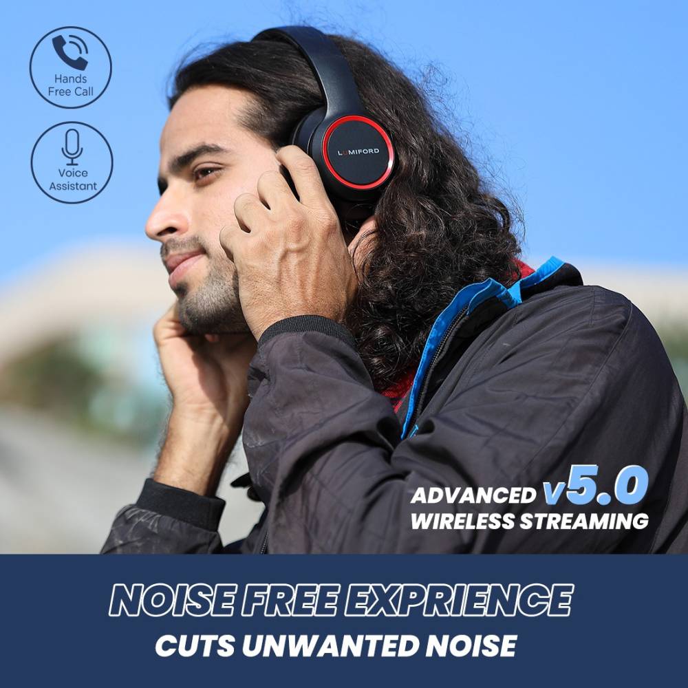 lumiford HD60 Bluetooth Headset (Black, On the Ear)