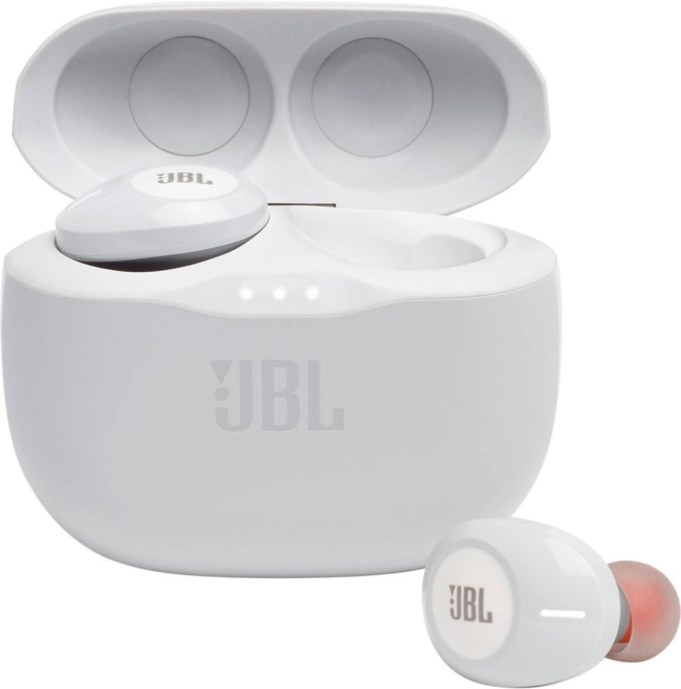 JBL Tune 125TWS Bluetooth Headset (White, True Wireless)