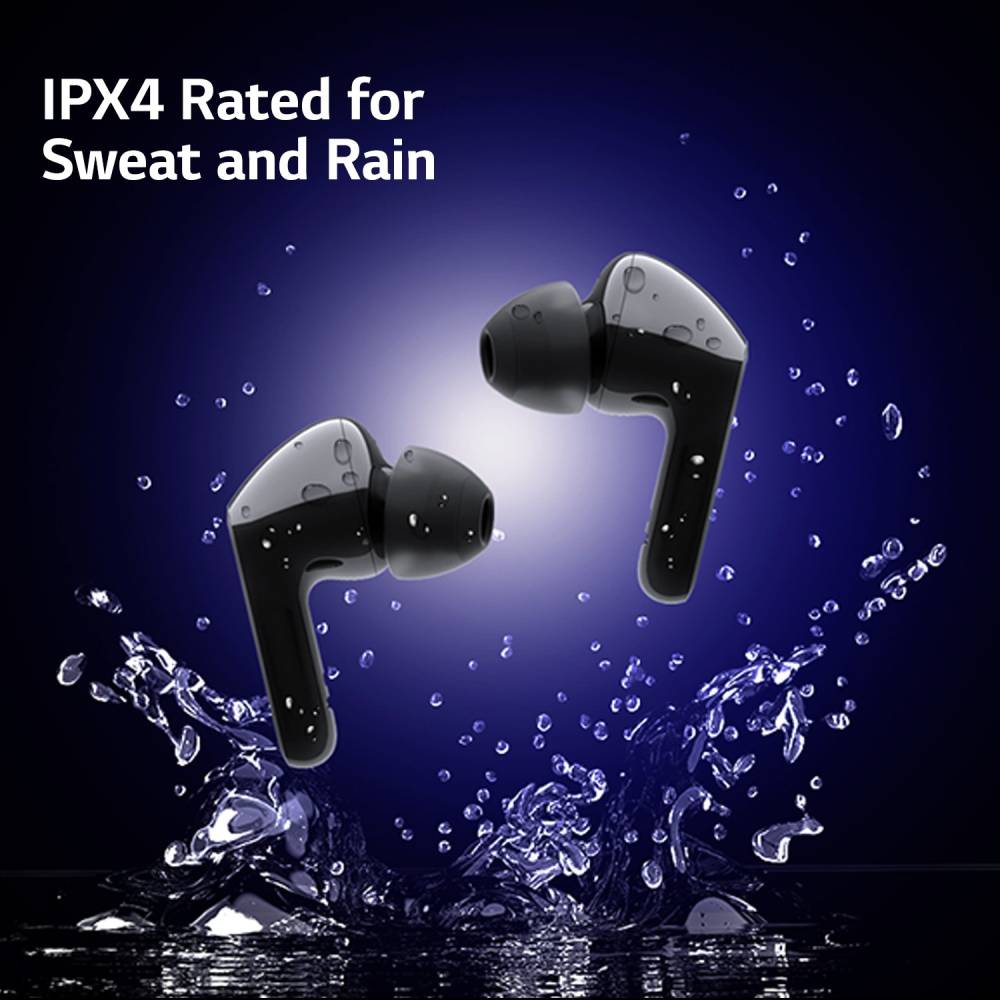 LG TONE Free HBS-FN4 with British Meridian Sound & Noise Isolation Bluetooth Headset (Black, True Wireless)