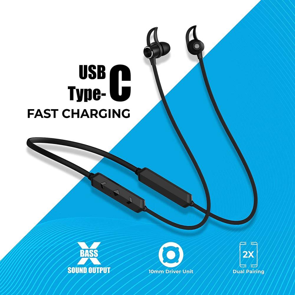 FOXXINN FOXIN EDGE-201 Bluetooth Headset (Black, In the Ear)