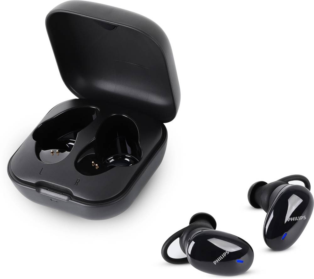 PHILIPS TAT4205BK (TWS) with IPX5 Splash-Proof Design Bluetooth Headset (Black, True Wireless) PHILIPS TAT4205BK (TWS) with IPX5 Splash-Proof Design Bluetooth Headset (Black, True Wireless)