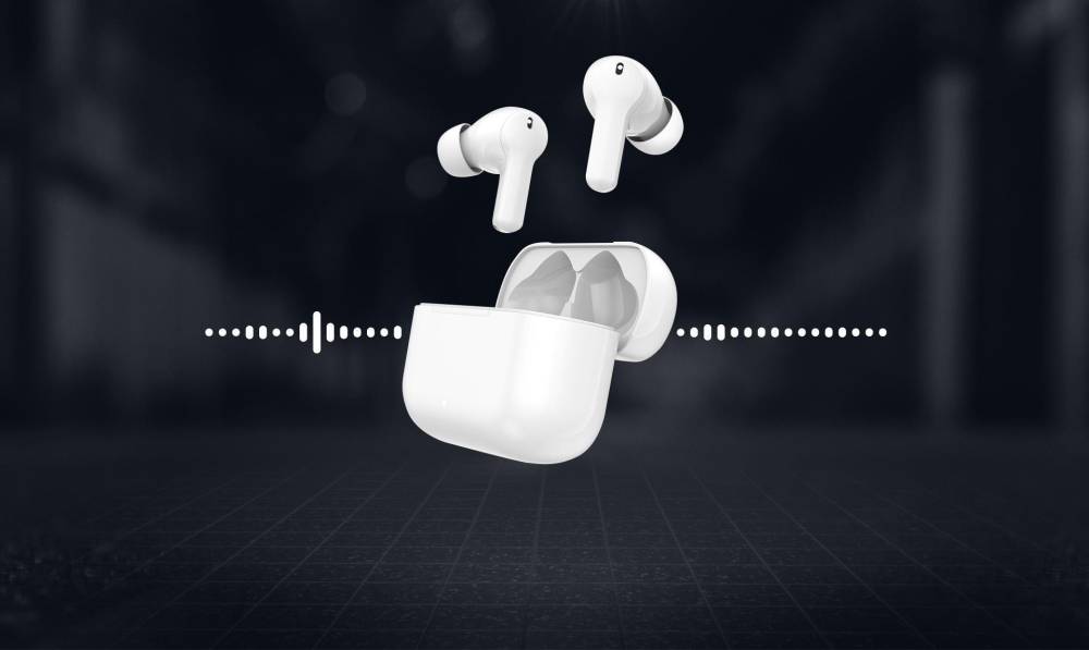 Tecno BUDS1 Bluetooth Headset (White, True Wireless)