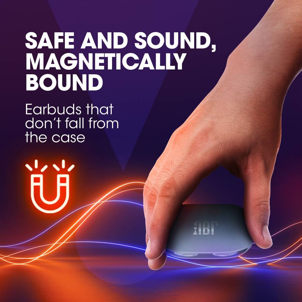 JBL Wave 100TWS Bluetooth Headset (Blue, True Wireless)