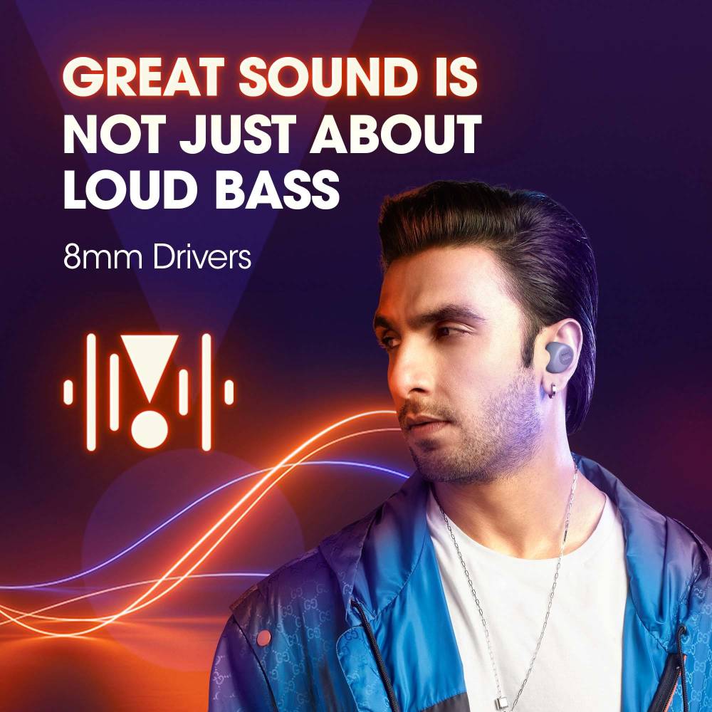 JBL Wave 100TWS Bluetooth Headset (Blue, True Wireless)