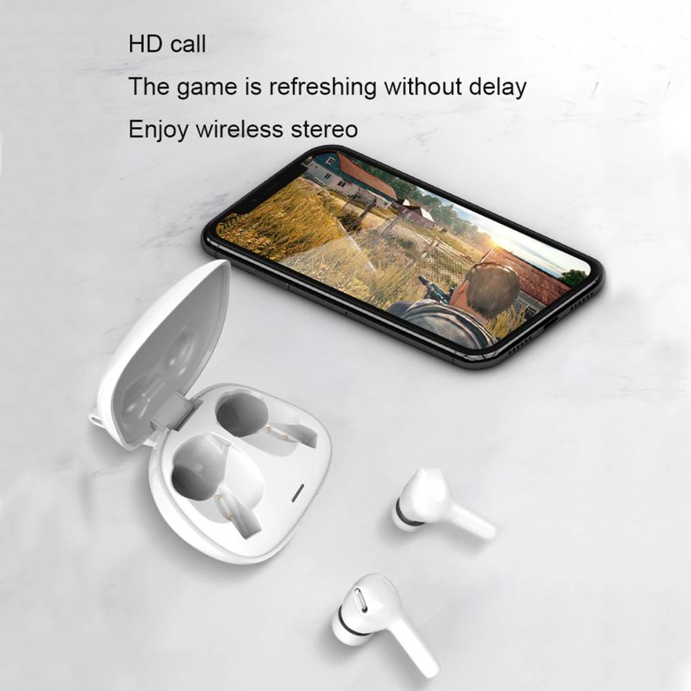 Lenovo HT06 Bluetooth Headset (White, True Wireless)