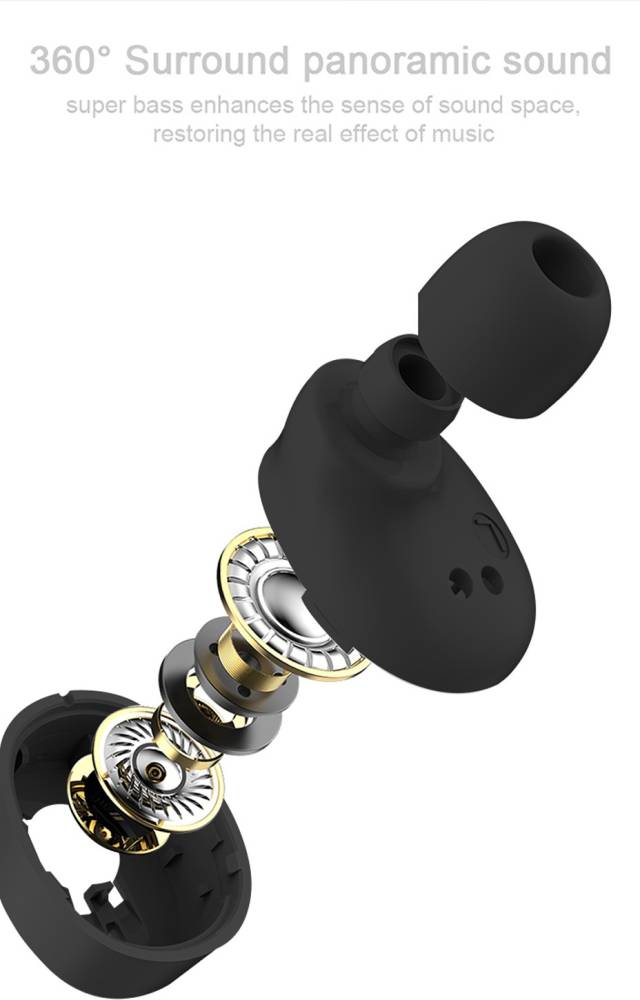 Lenovo X18 Bluetooth Headset (Black, True Wireless)