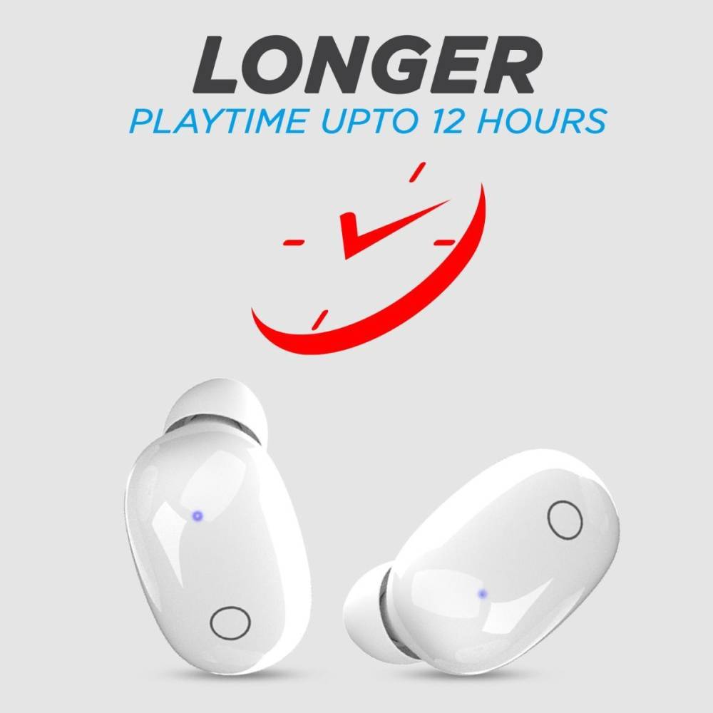 Intex Air Studs Flair Bluetooth Headset (White, True Wireless) Intex Air Studs Flair Bluetooth Headset (White, True Wireless)