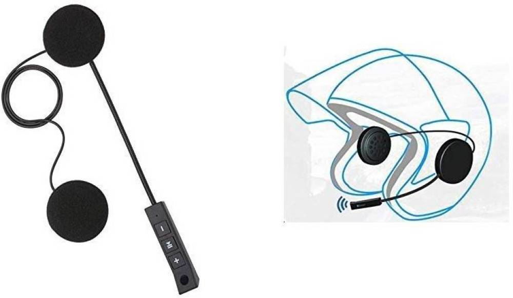 PA SMART HELMET BLUETOOTH WITH MIC-01 Bluetooth Headset (Black, On the Ear)