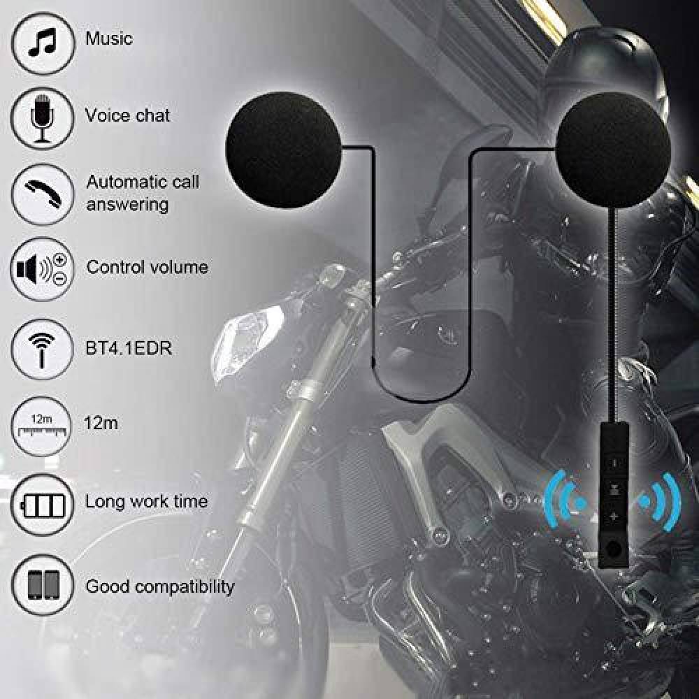 PA SMART HELMET BLUETOOTH WITH MIC-01 Bluetooth Headset (Black, On the Ear)