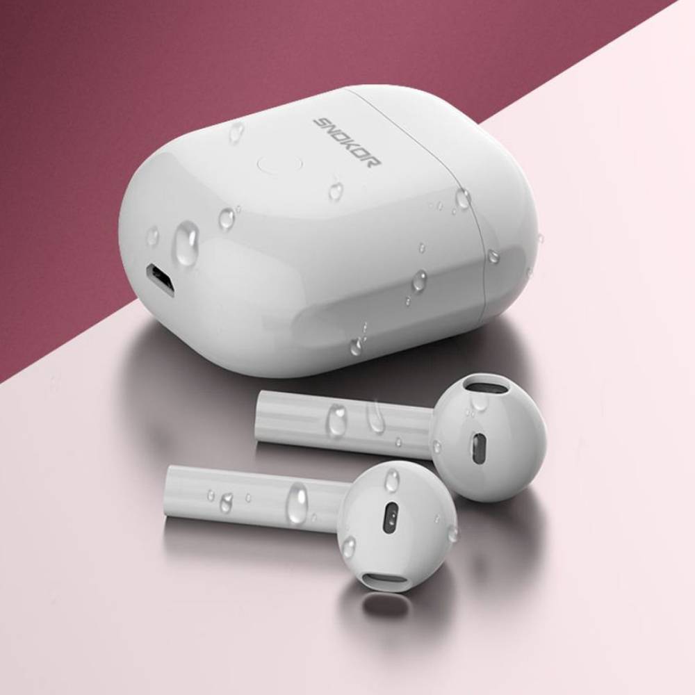 SNOKOR (by Infinix) iRocker Gods XE16 Bluetooth Headset (White, True Wireless)